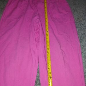 Basic Editions Pink Ankle Pants